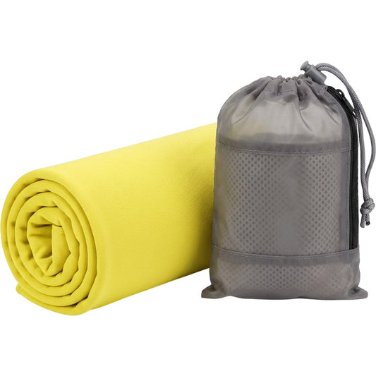 Kexle Cooling Workout Towel Lemon 12 x 42 in With Pouch