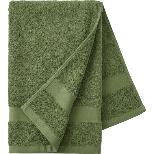 Kexle Cotton Terry Exercise Towel 72 x 38 cm Moss Green - Product view