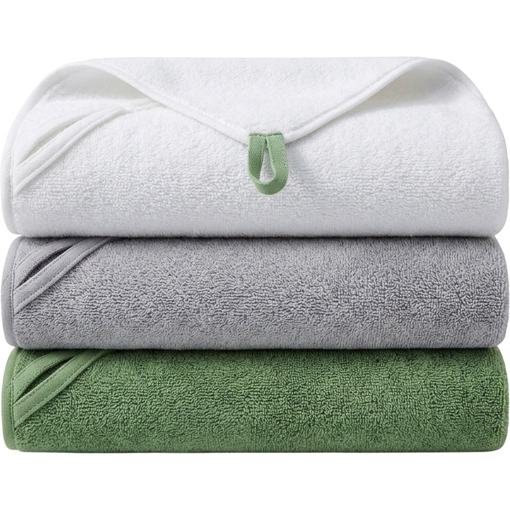 Kexle Quick-Dry Running Towel Fern 14 x 30 in 3 Pack